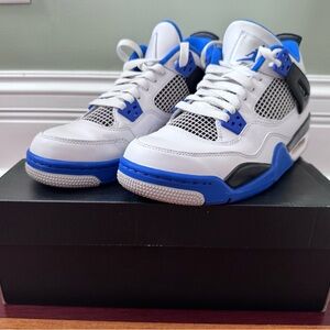 Air Jordan 4 Retro BG Military Blue 2012 Size 7Y (W 8.5) OG Box Authentic
